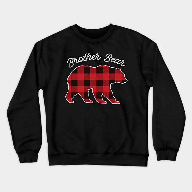 Brother Bear - Red Plaid Christmas Pajama Family Gift Crewneck Sweatshirt by heart teeshirt